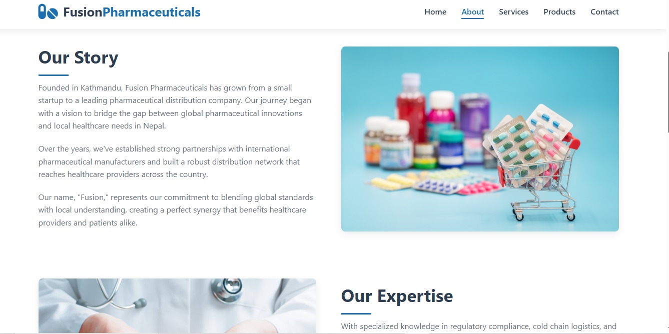 Medicine Supplier Company Website